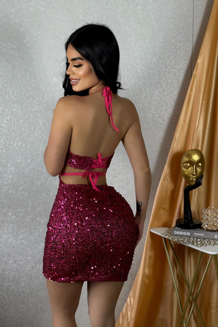Vestido de Fiesta Lentejuelas Esencia Prisma Aurora, Elegancia Radiante para Celebraciones Inolvidables