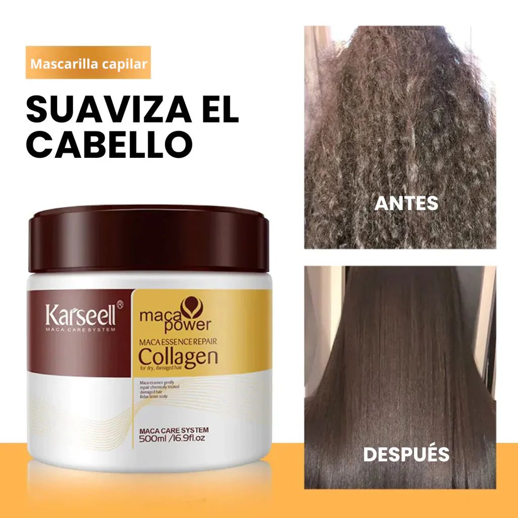 Mascarilla Capilar con colágeno 500ml ✨ ¡OFERTA SOLO HOY!